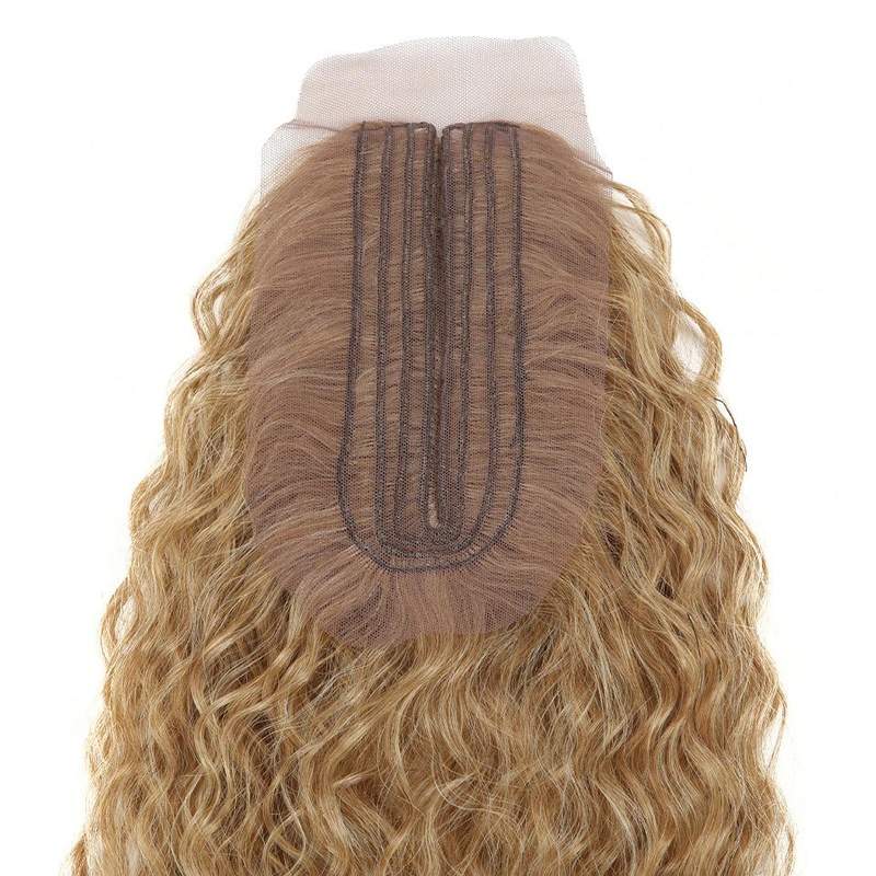 Curly Hair With Closure Soft Synthetic Hair Heat Resistant - Trendycomfy